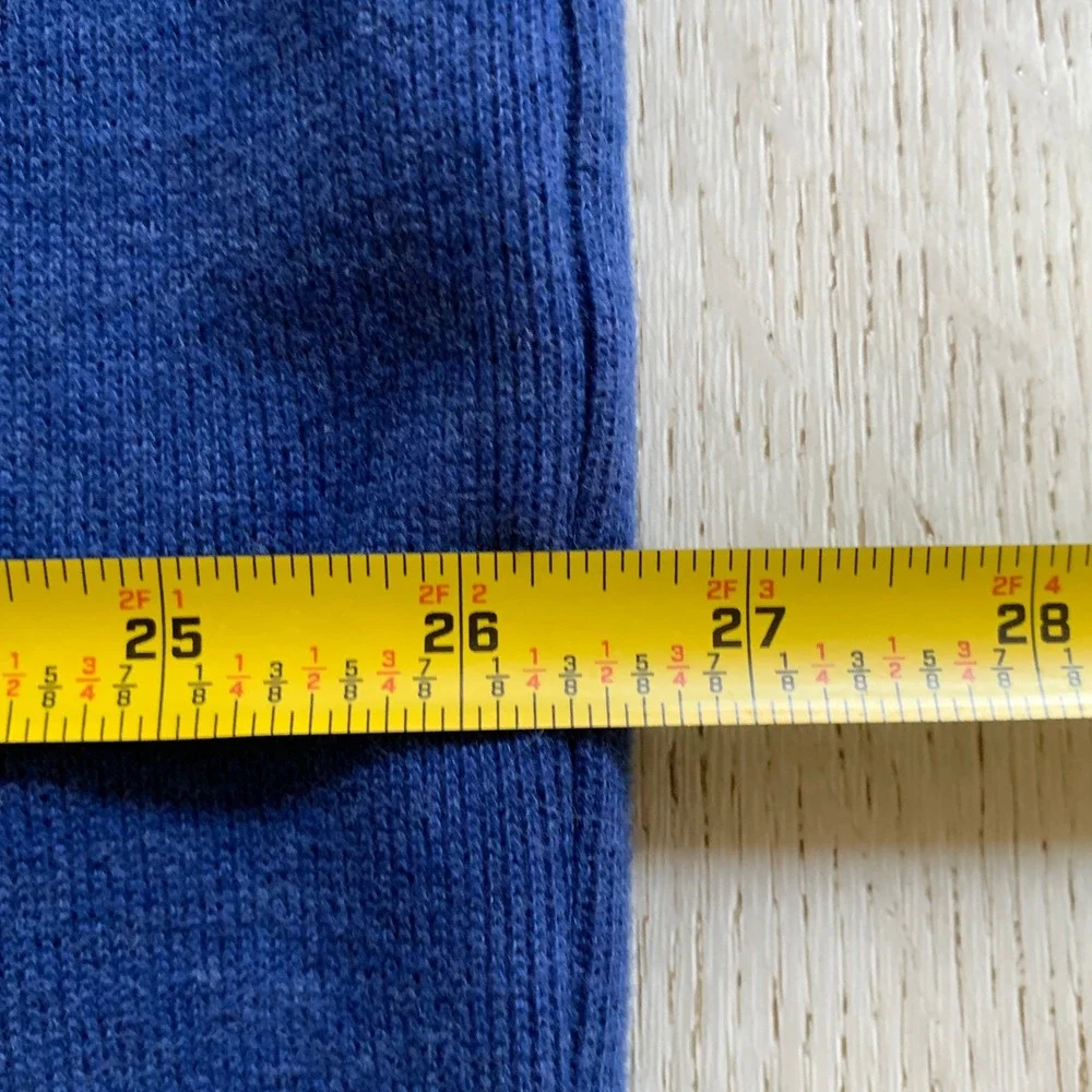 Polo Ralph Lauren Mens XXL Blue‎ 100% Cotton Quarter Zip Pullover Sweater Pony